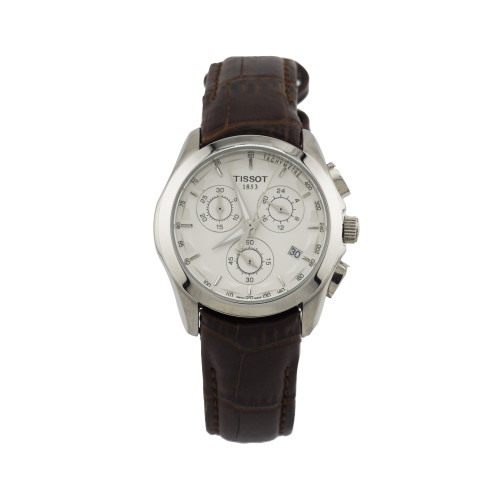 ساعت مچی زنانه چرم کرنوگراف تیسوت مدلT035617