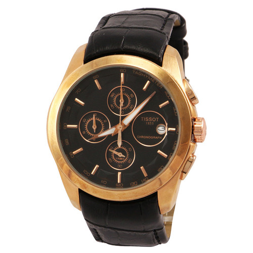 ساعت مچی زنانه چرم کرنوگراف تیسوت مدلT035618